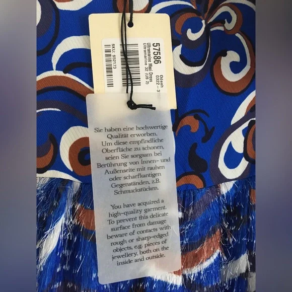 NWT Odeeh ultramarine maxi dress XS S - Picture 7 of 16
